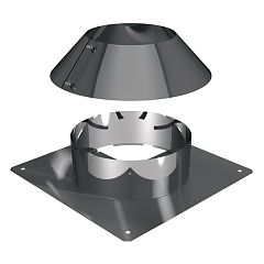 Крышка VHR D110 вентилир. шахты 330х330 с юбкой 304 0,5